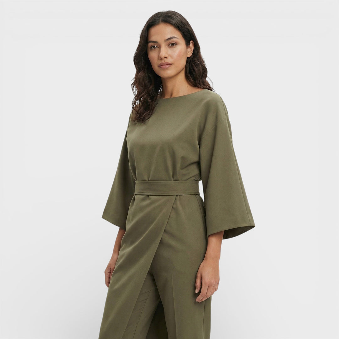 Robe Élégante Manches Ballon