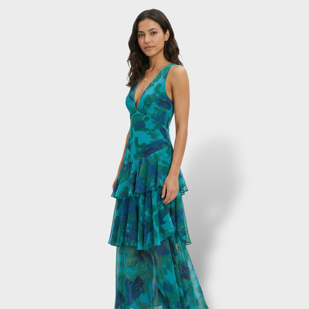 Robe Longue Élégante Décolleté V