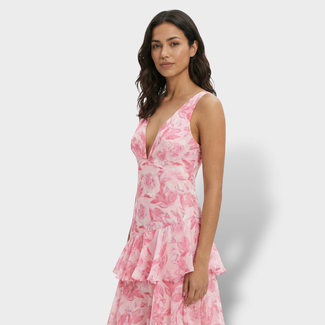 Robe Longue Élégante Décolleté V