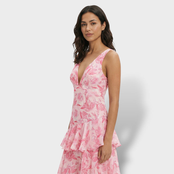 Robe Longue Élégante Décolleté V