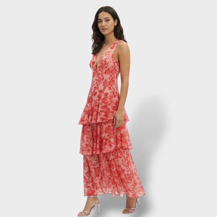 Robe Longue Élégante Décolleté V