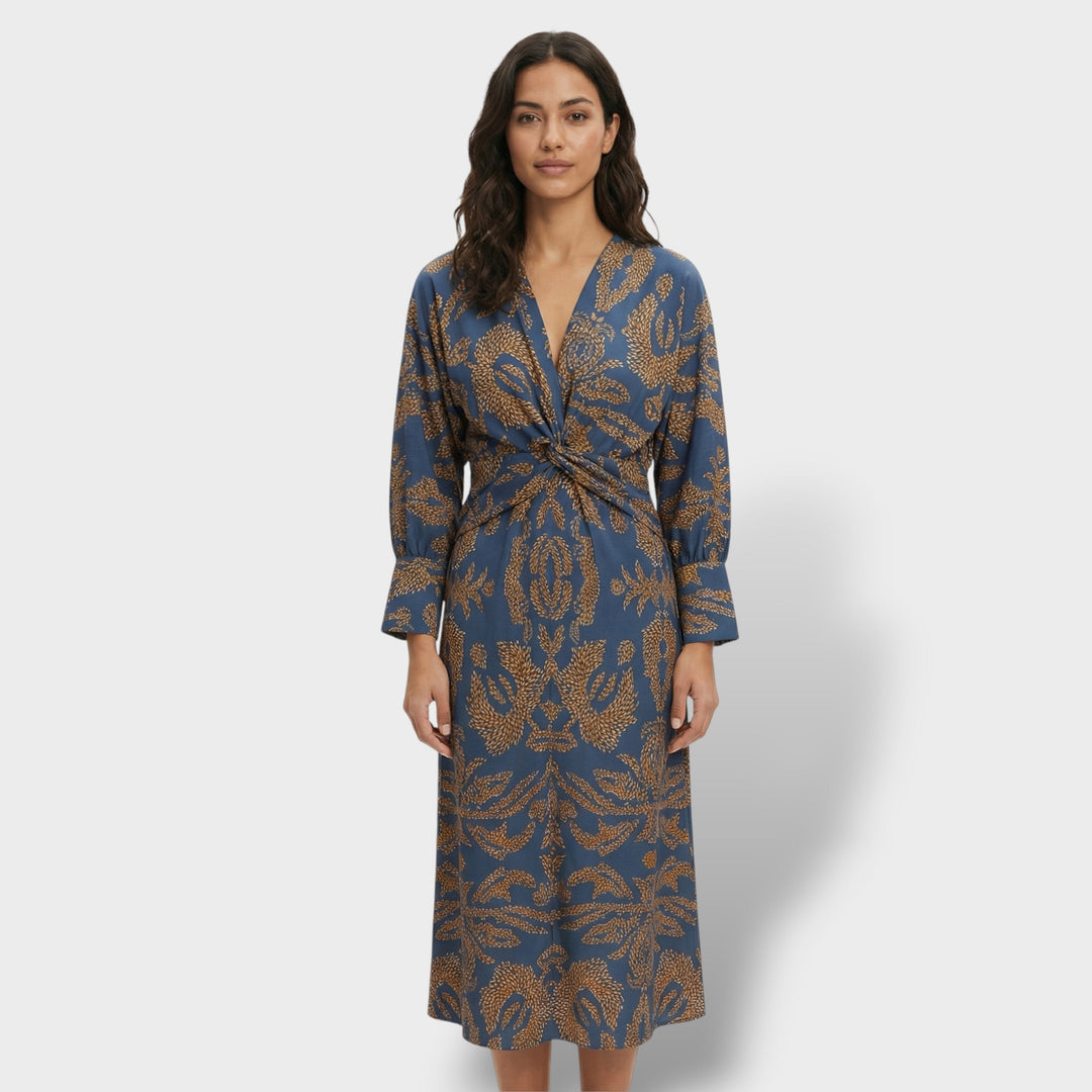Robe Midi Florale Élégante Femme