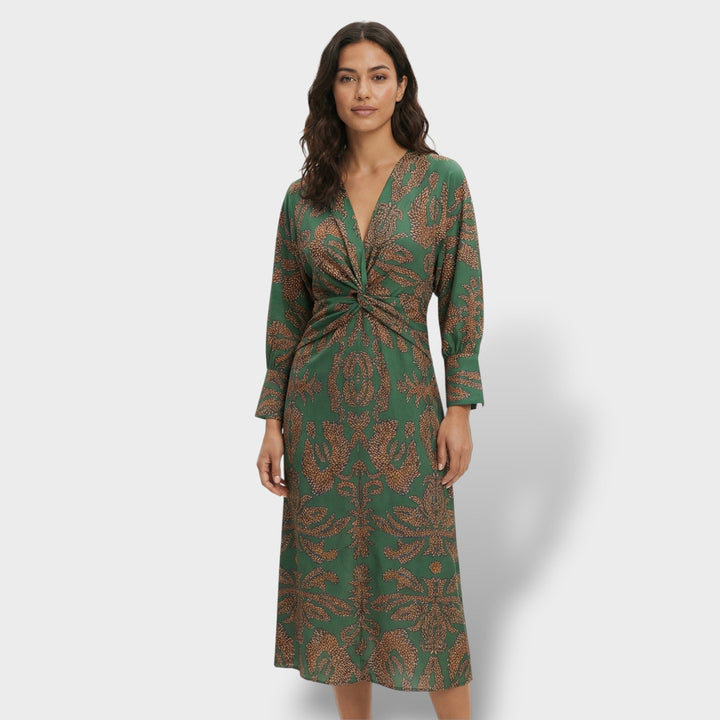 Robe Midi Florale Élégante Femme