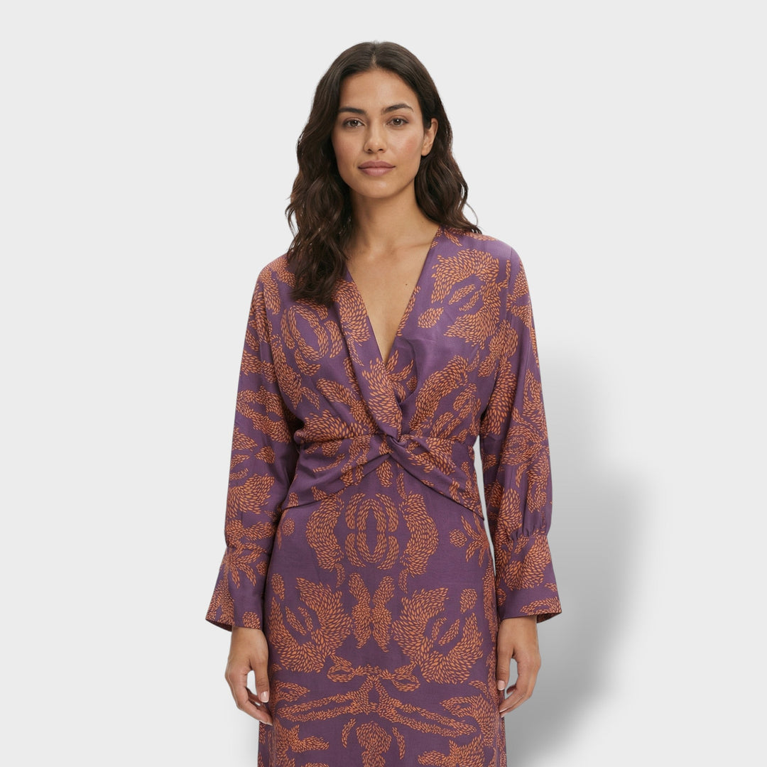 Robe Midi Florale Élégante Femme