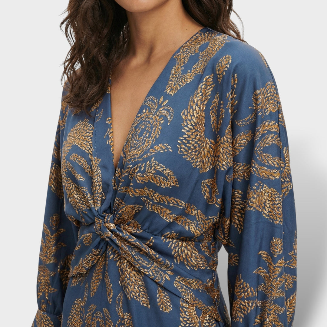 Robe Midi Florale Élégante Femme