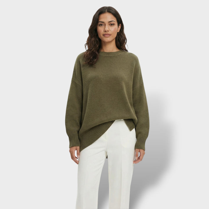 Pull Oversize Manche Chauve-Souris Femme