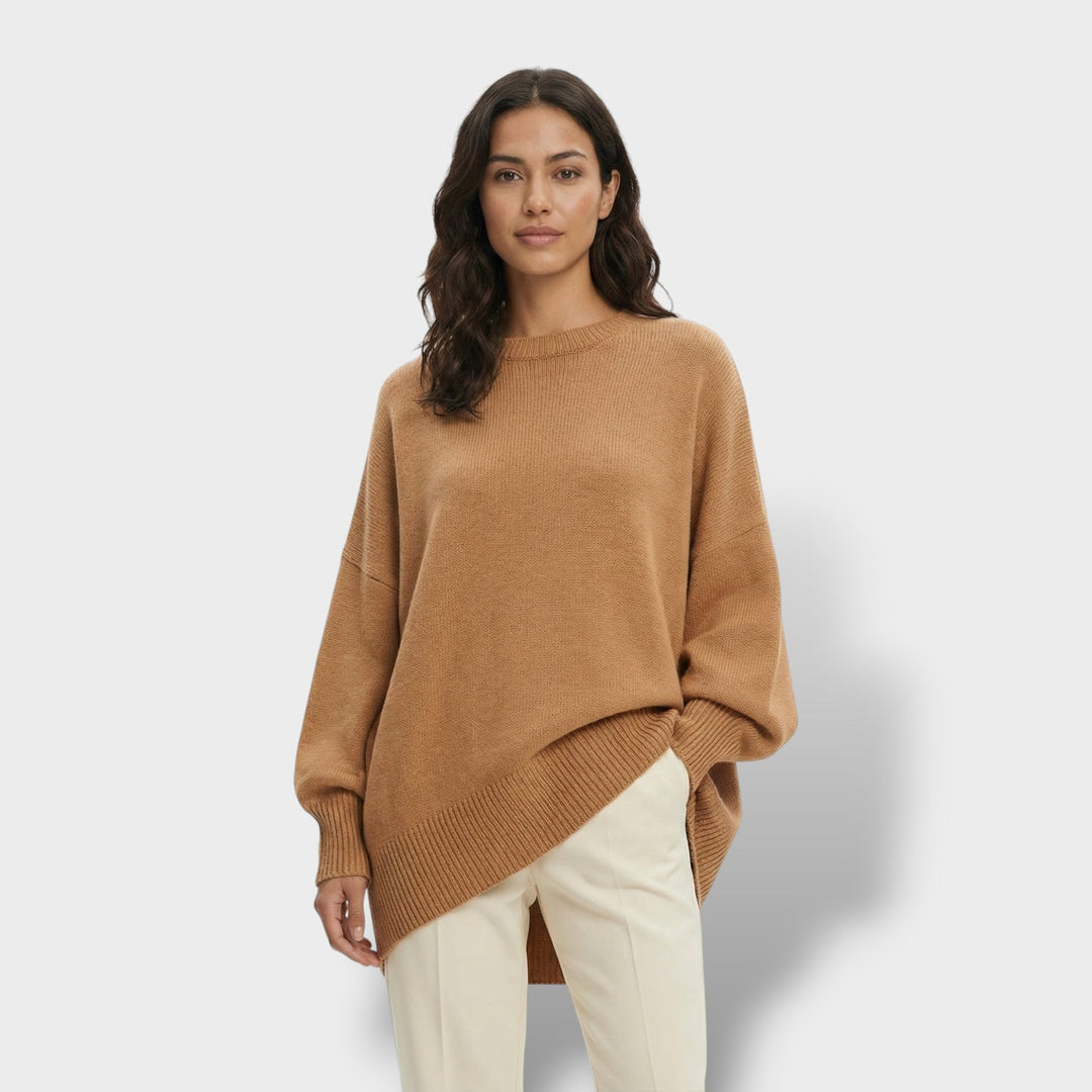 Pull Oversize Manche Chauve-Souris Femme