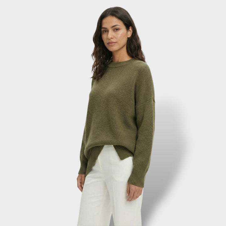 Pull Oversize Manche Chauve-Souris Femme