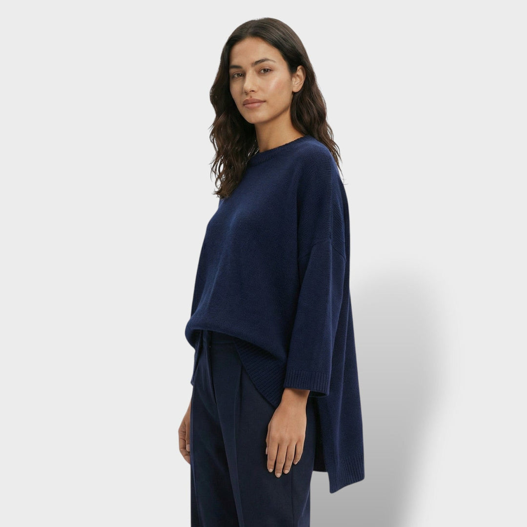 Pull Oversize Manche Chauve-Souris Femme