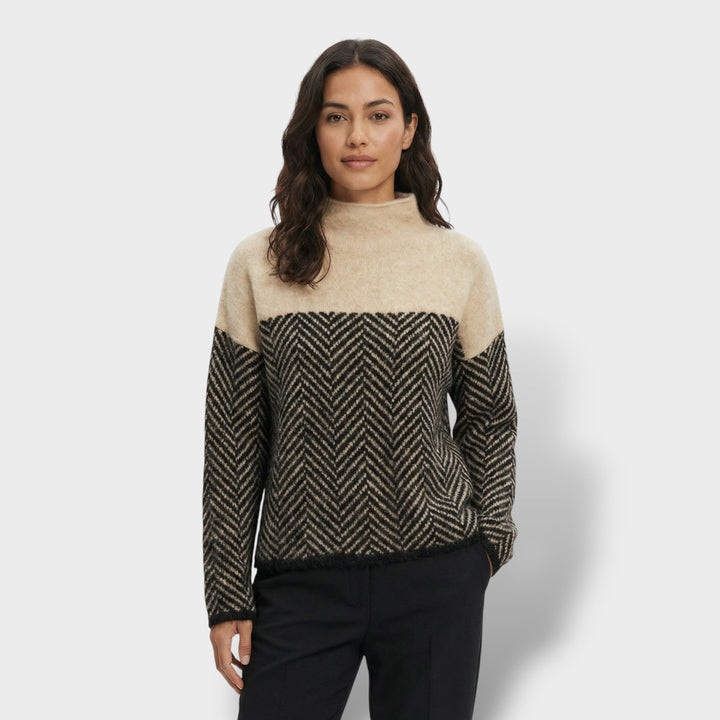Pull Col Haut Luxe Femme
