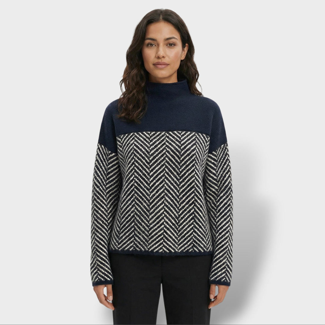 Pull Col Haut Luxe Femme