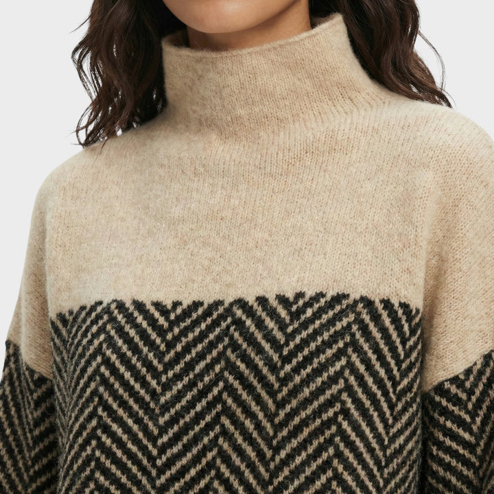 Pull Col Haut Luxe Femme