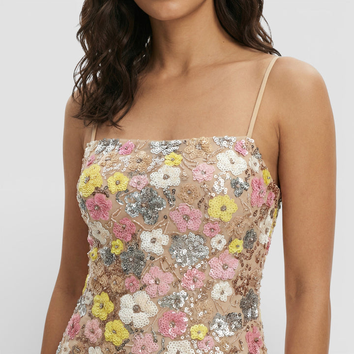 Robe Longue Paillettes Bustier Femme