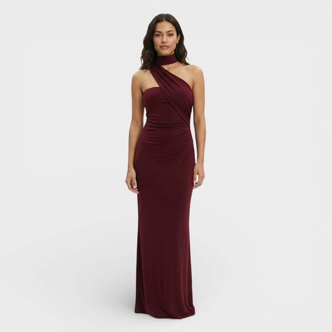 Robe Maxi Halter Dos Nu