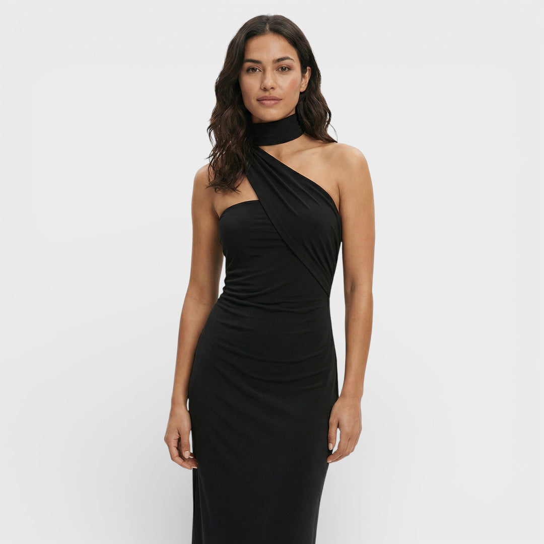 Robe Maxi Halter Dos Nu