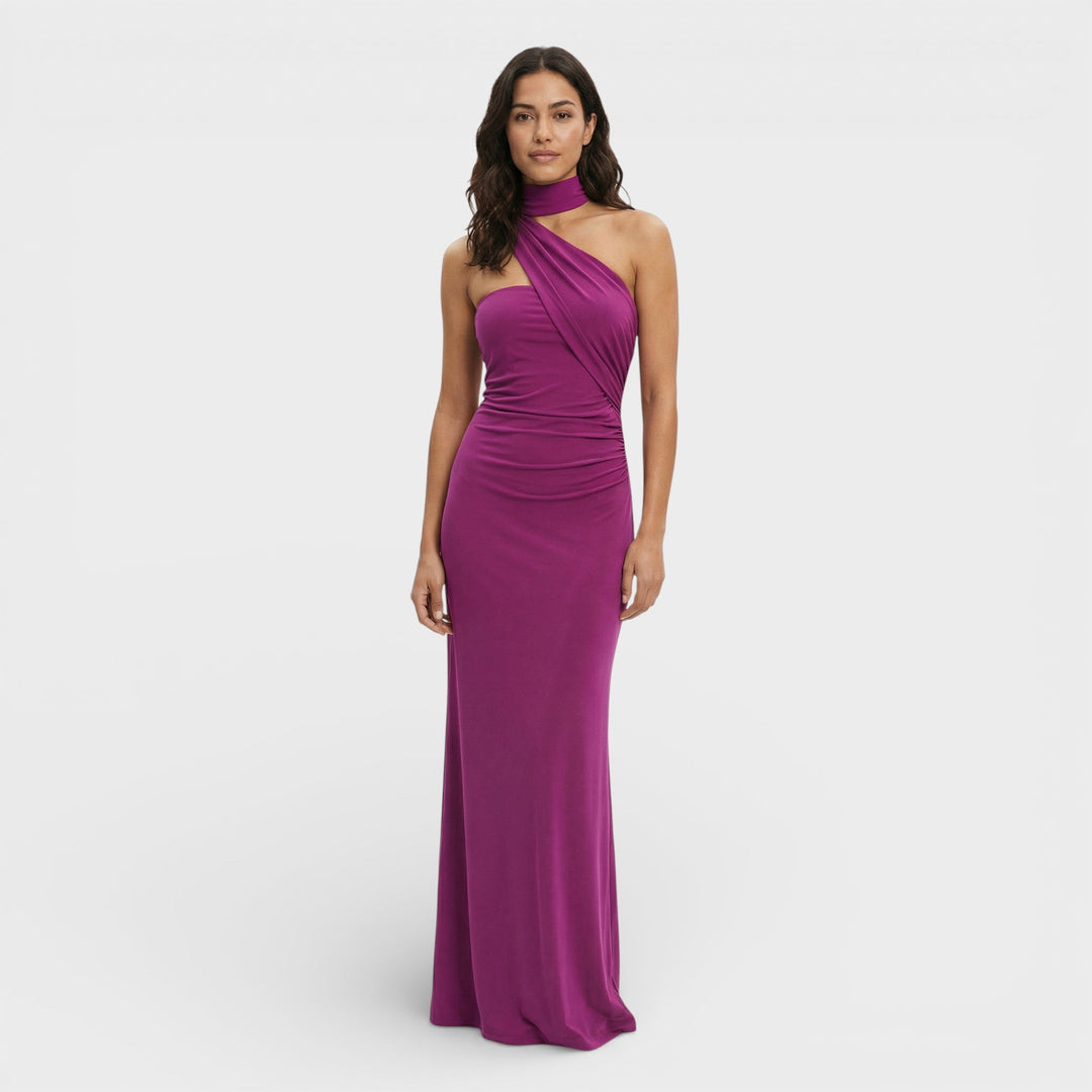 Robe Maxi Halter Dos Nu