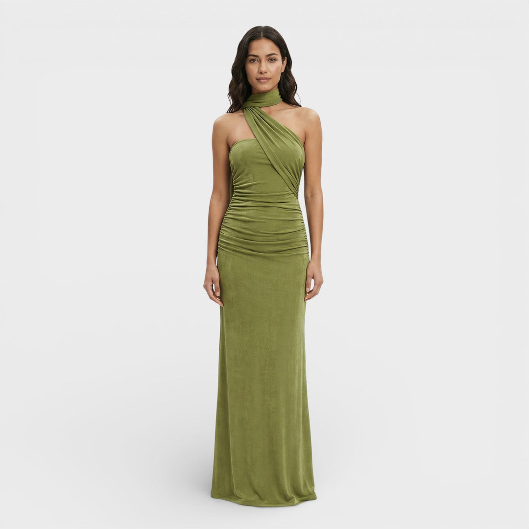 Robe Maxi Halter Dos Nu