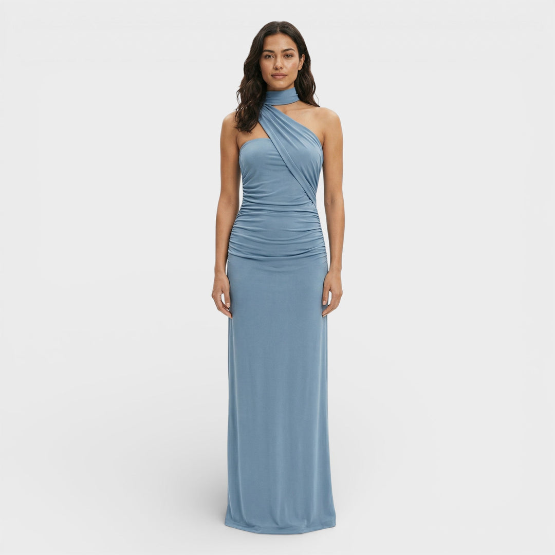 Robe Maxi Halter Dos Nu