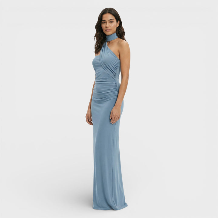 Robe Maxi Halter Dos Nu