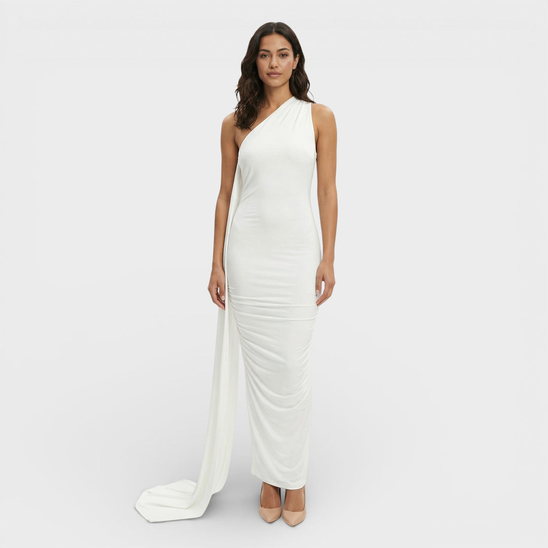 Robe Maxi Asymétrique Dos Ouvert