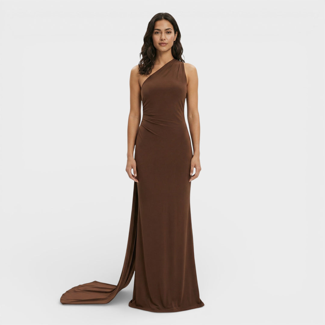 Robe Maxi Asymétrique Dos Ouvert