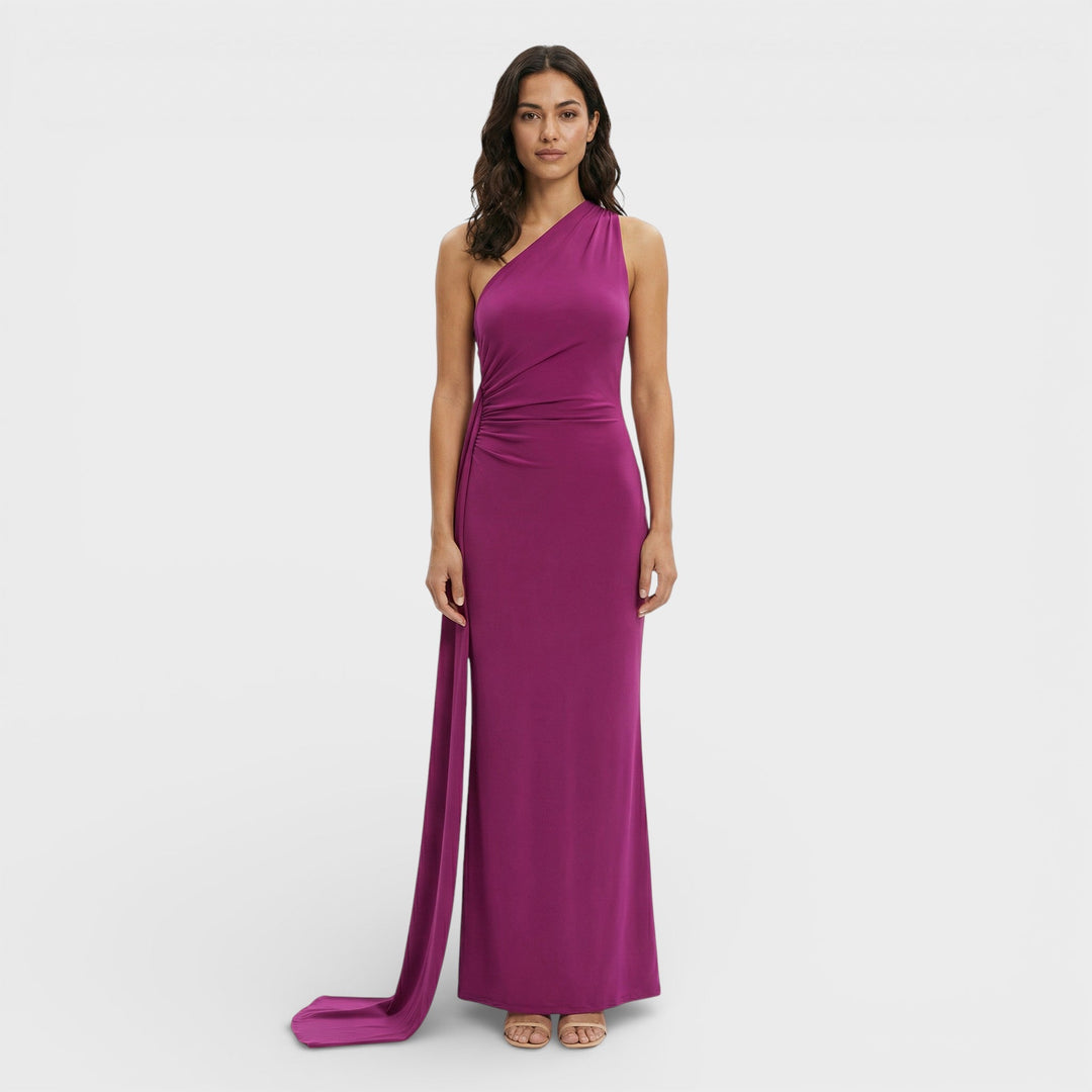 Robe Maxi Asymétrique Dos Ouvert