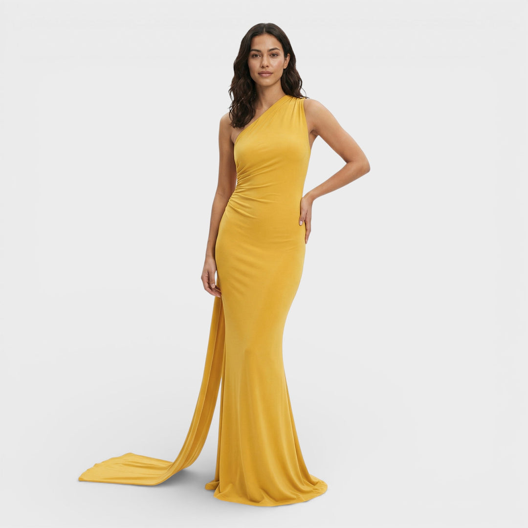 Robe Maxi Asymétrique Dos Ouvert