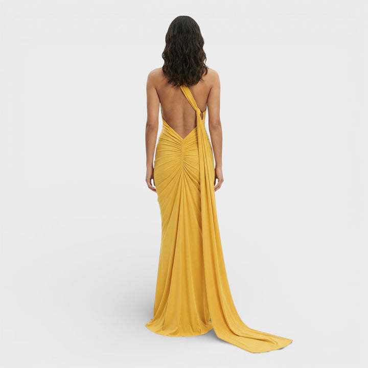 Robe Maxi Asymétrique Dos Ouvert