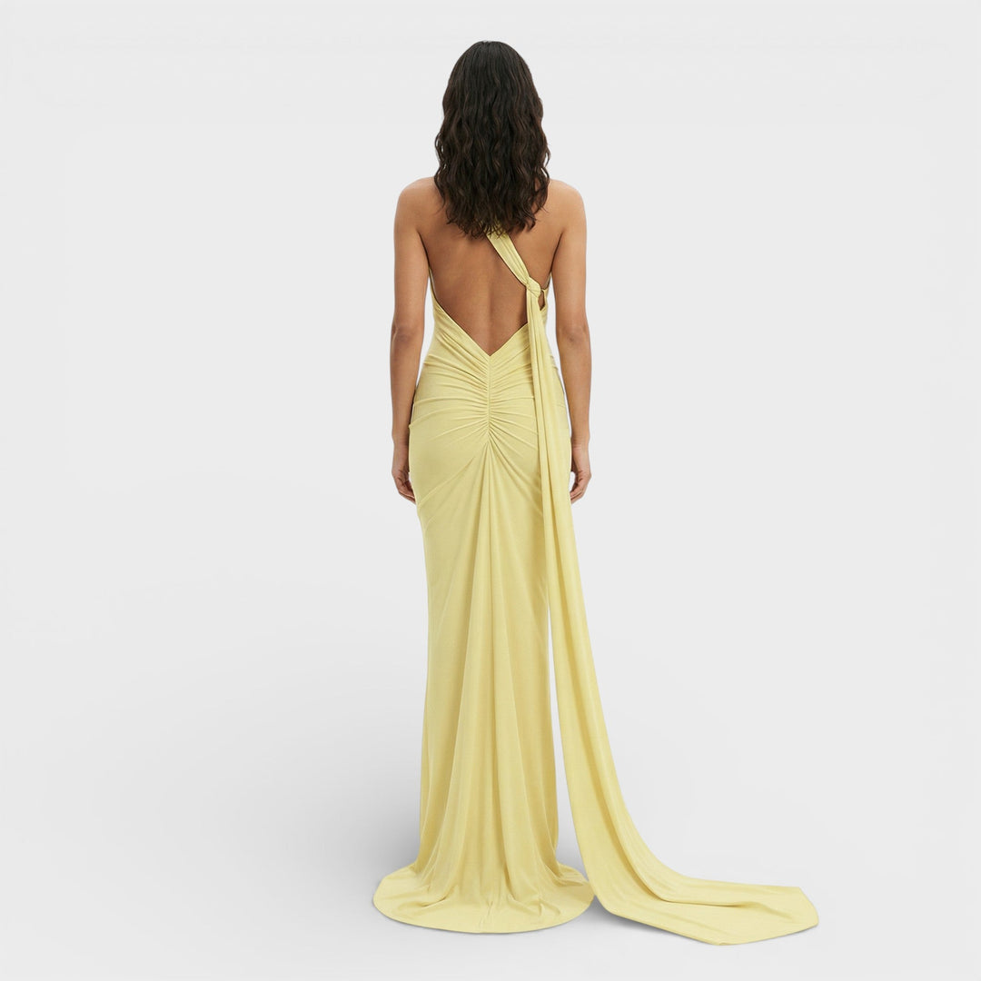 Robe Maxi Asymétrique Dos Ouvert