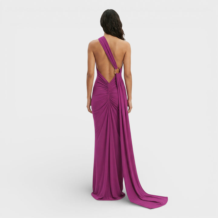 Robe Maxi Asymétrique Dos Ouvert