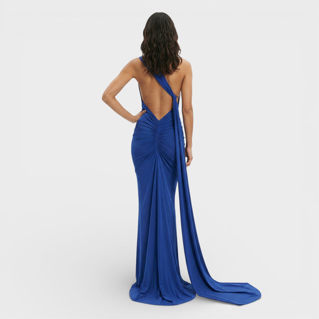 Robe Maxi Asymétrique Dos Ouvert