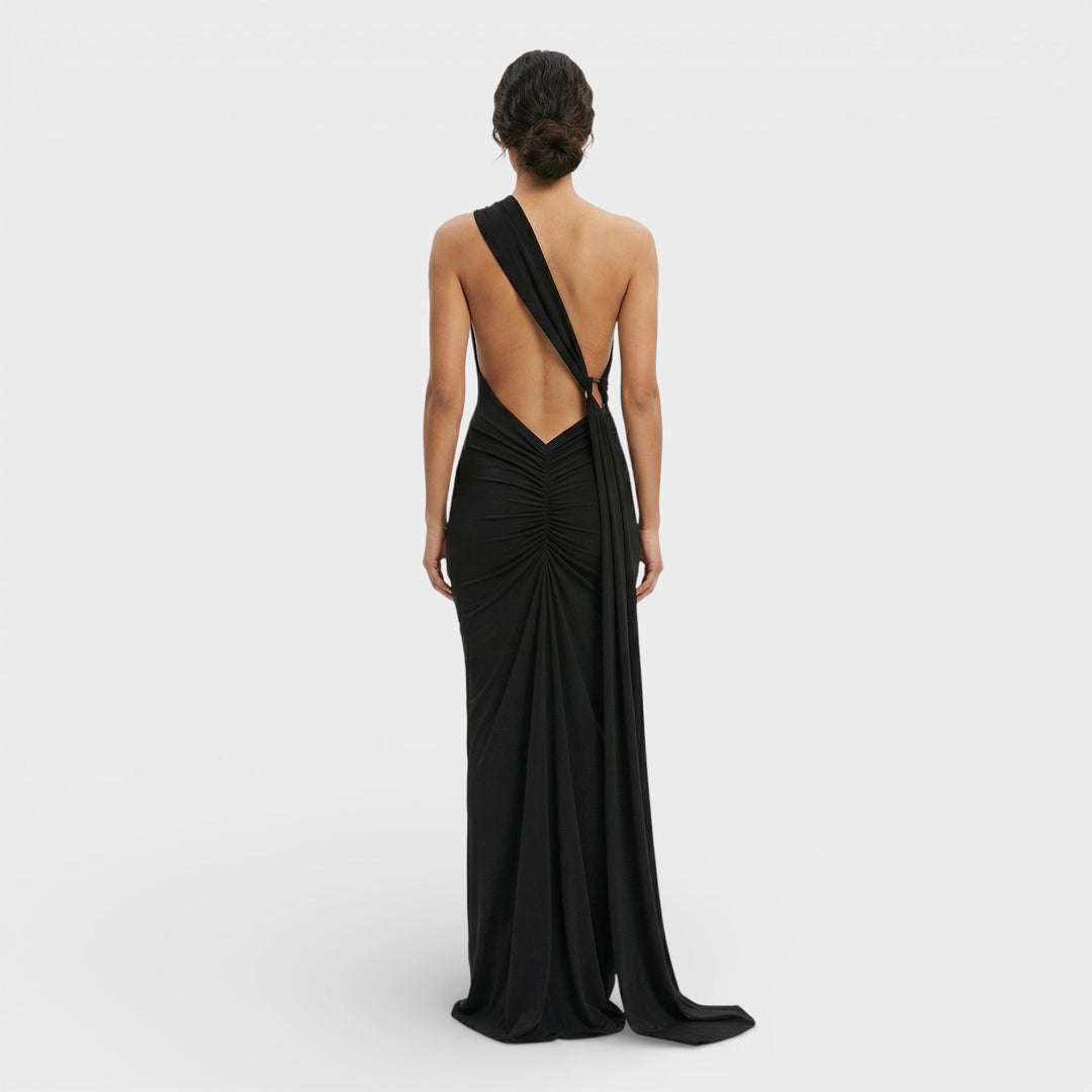 Robe Maxi Asymétrique Dos Ouvert