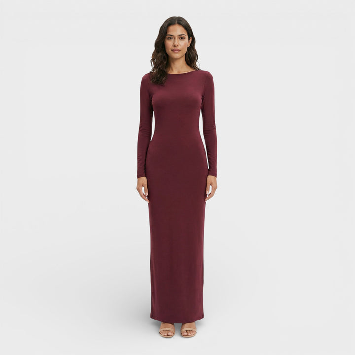 Robe Maxi Dos Ouvert Élégante