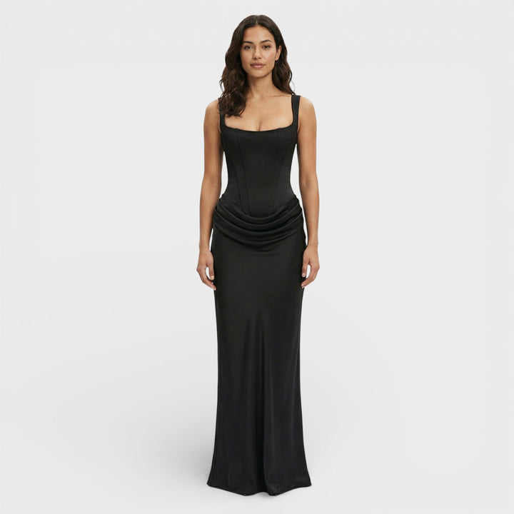 Robe Longue Dos Ouvert Élégante