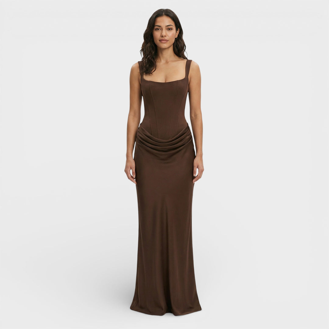 Robe Longue Dos Ouvert Élégante