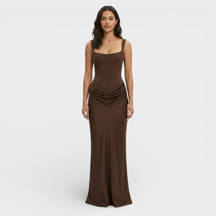 Robe Longue Dos Ouvert Élégante