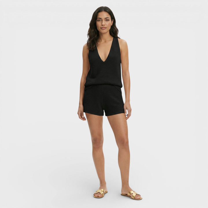 Ensemble Maille Femme Top Shorts