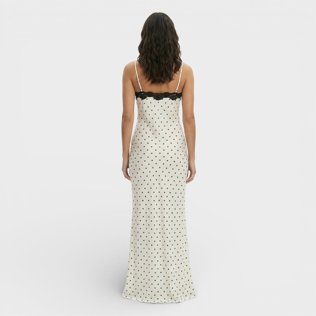 Robe Longue Dentelle Dos Ouvert