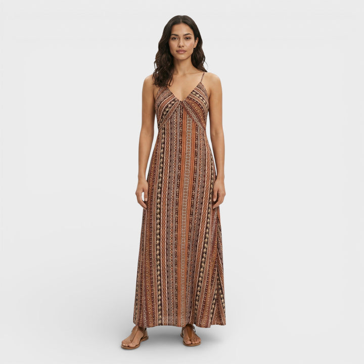 Robe Longue Boho Imprimé Ethnique