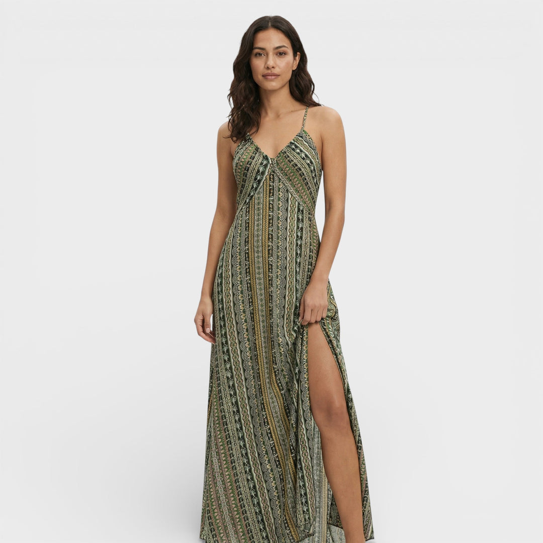 Robe Longue Boho Imprimé Ethnique