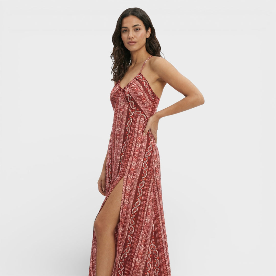 Robe Longue Boho Imprimé Ethnique