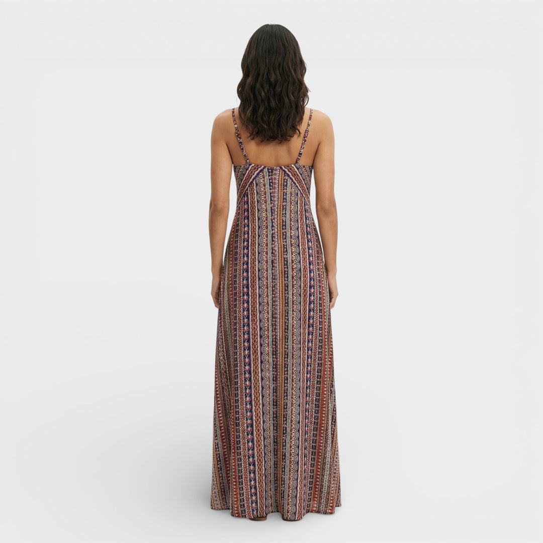 Robe Longue Boho Imprimé Ethnique
