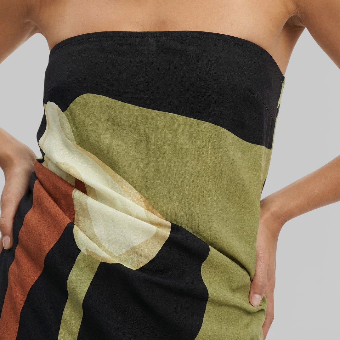 Robe Longue Imprimée Dos Nu