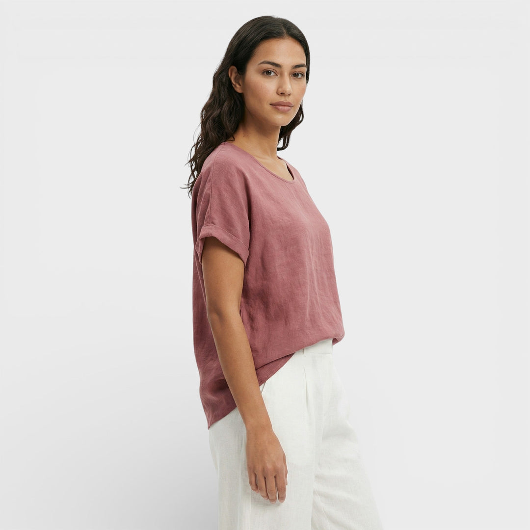 T-shirt Ample Décolleté V Femme