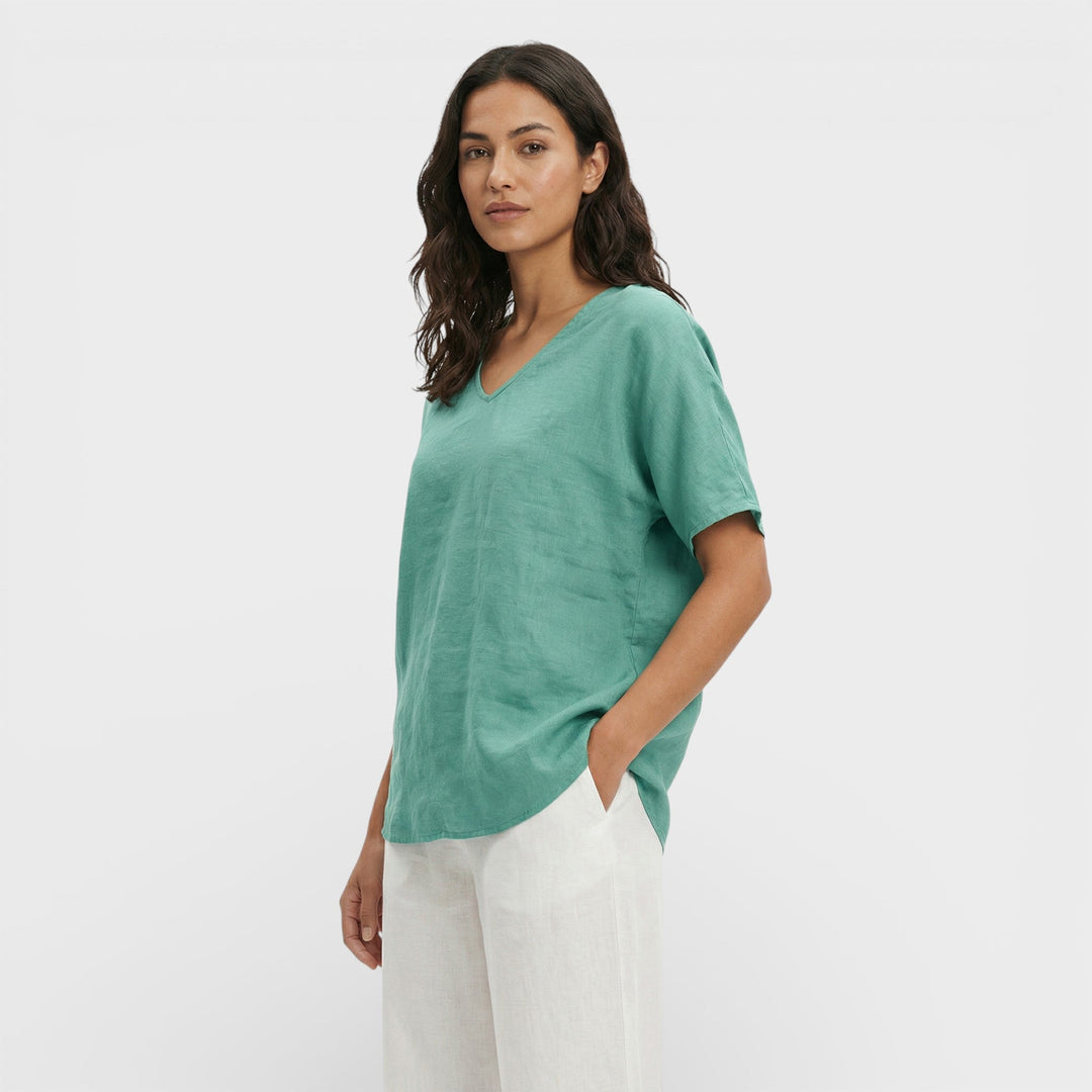 T-shirt Ample Décolleté V Femme