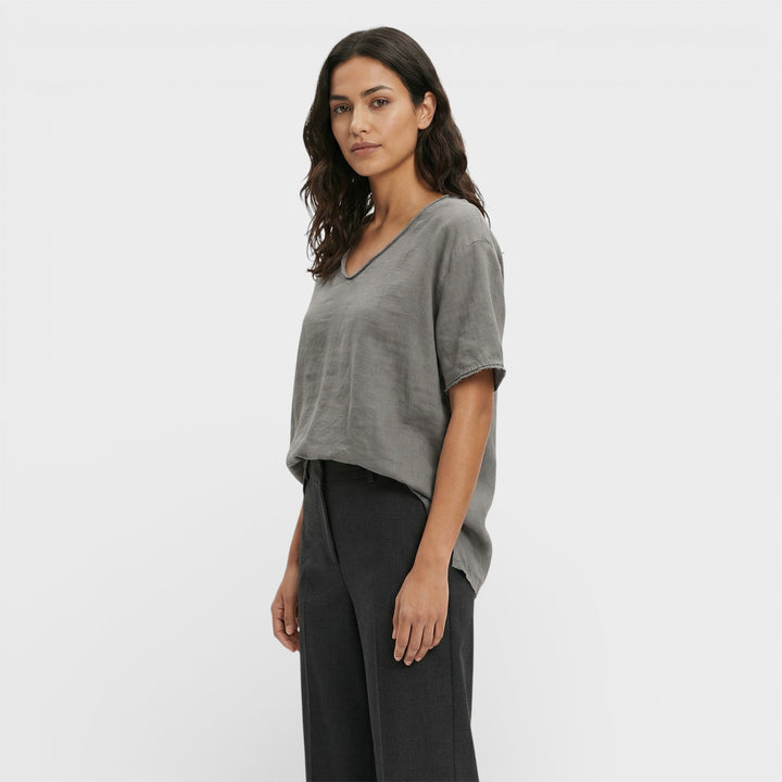 T-shirt Ample Décolleté V Femme