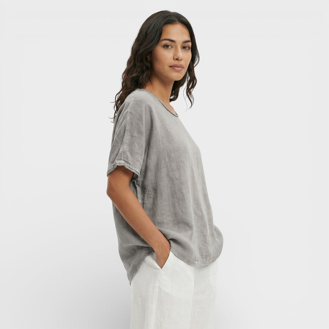T-shirt Ample Décolleté V Femme