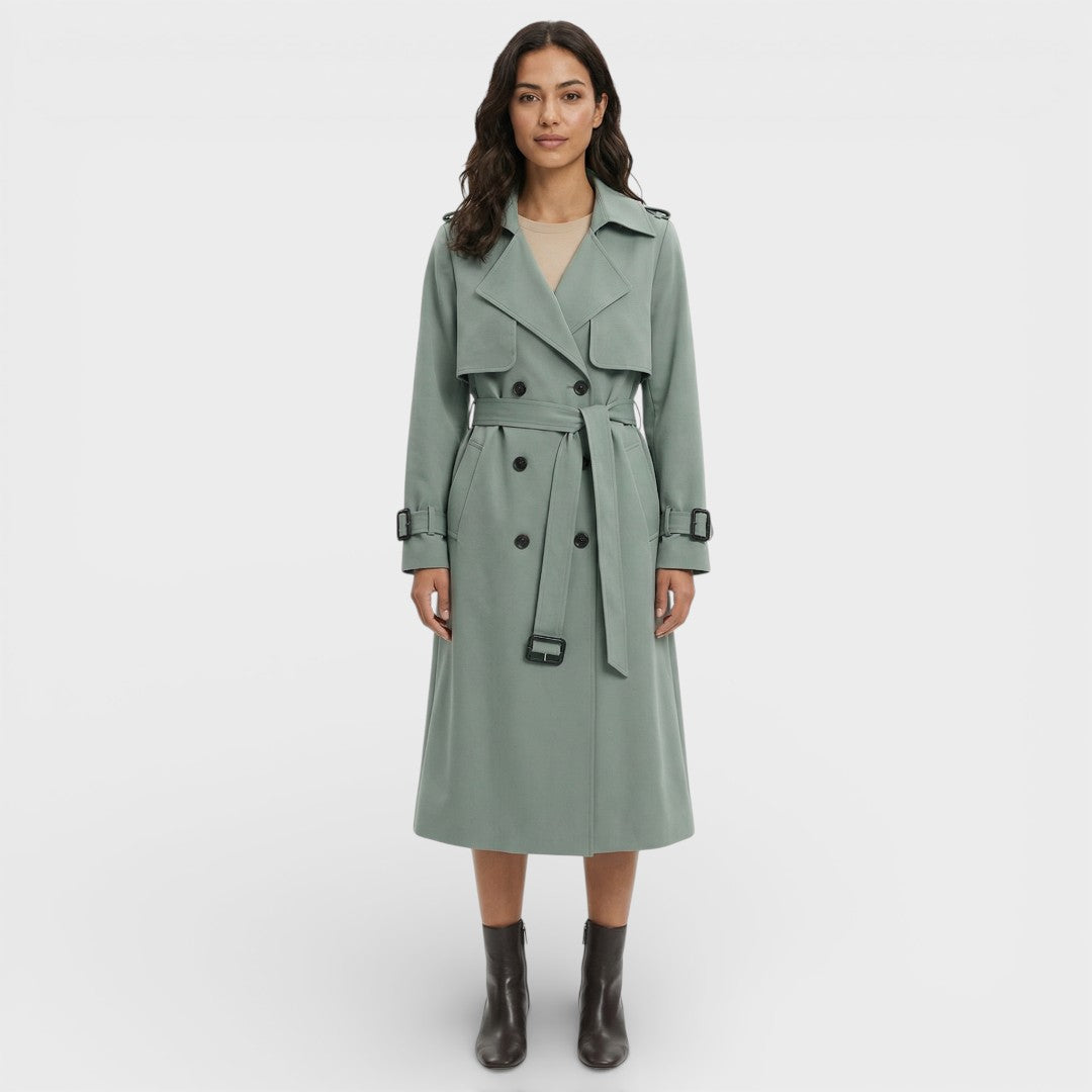 Trench Long Ample Femme