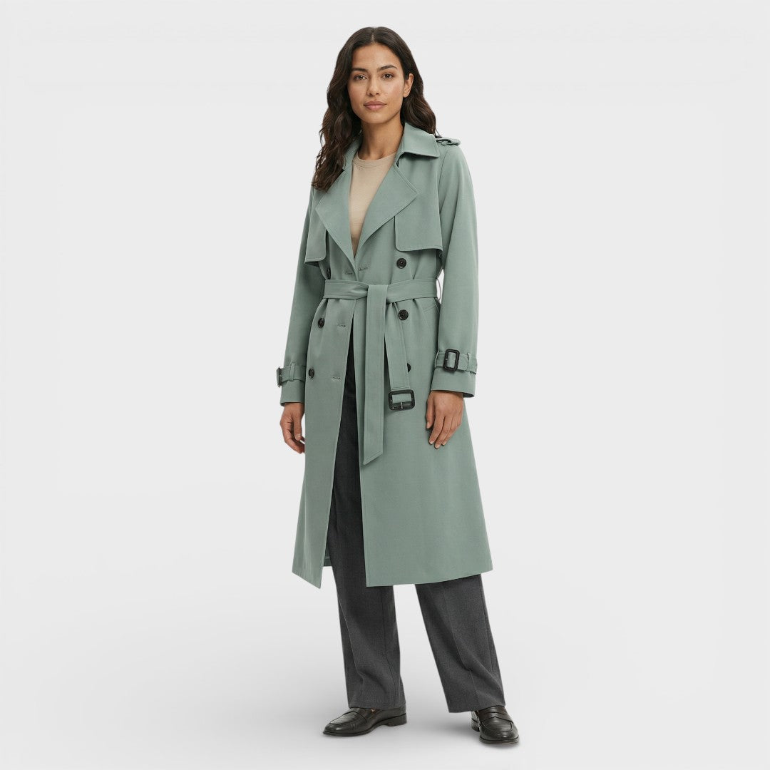 Trench Long Ample Femme