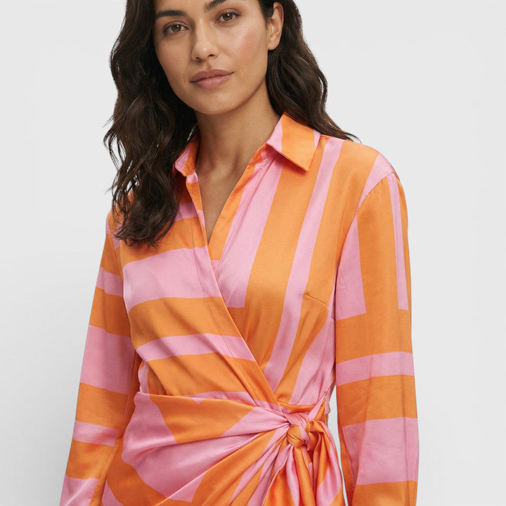 Robe Maxi Croisée Colorée Femme